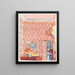 Interior Painting with Pink Tapestries I - Édouard Vuillard — framed artwork on a wall