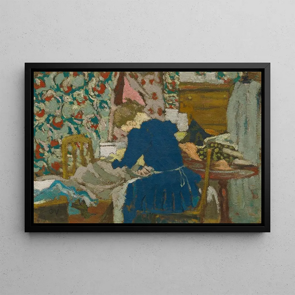 Interior Painting - Édouard Vuillard — framed artwork on a wall