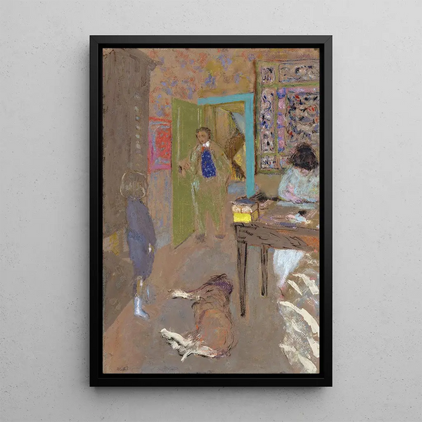 Interior Painting at Saint-Jacut - Édouard Vuillard — framed artwork on a wall
