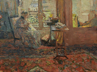 La Couseuse devant la fenêtre - Édouard Vuillard — artwork view