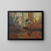 La Couseuse devant la fenêtre - Édouard Vuillard — framed artwork on a wall