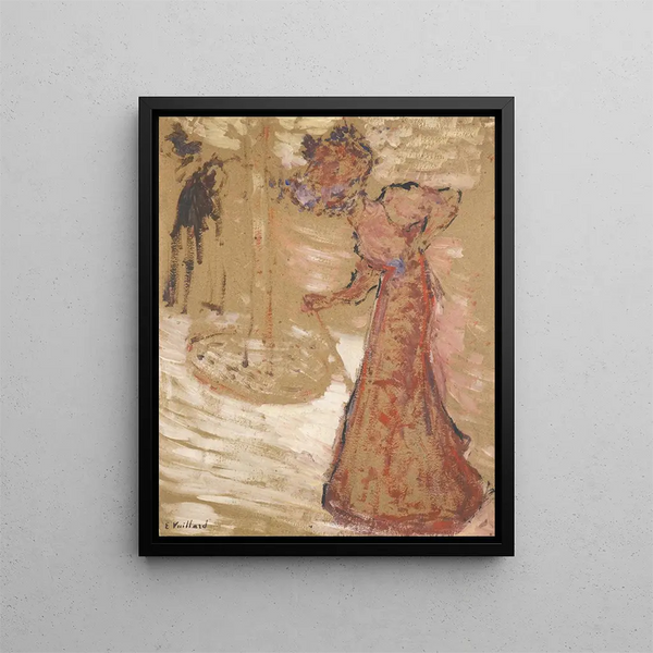 La Femme au jardin public - Édouard Vuillard — framed artwork on a wall