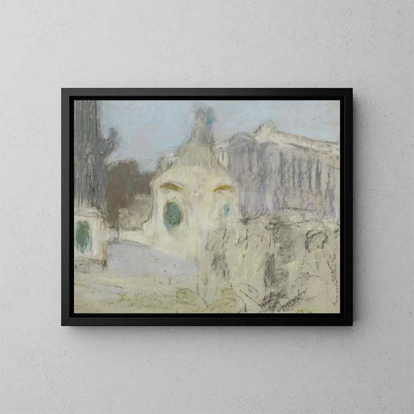 La Place de la Concorde - Édouard Vuillard — framed artwork on a wall