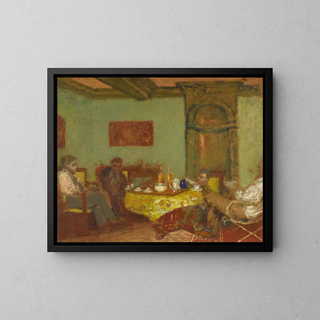 La conversation chez les Natanson-Valvins - Édouard Vuillard — framed artwork on a wall