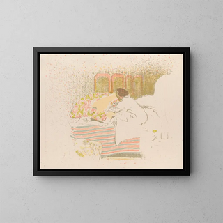 La naissance d'Annette - Édouard Vuillard — framed artwork on a wall