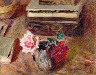 Les Deux roses et la boîte de pastels - Édouard Vuillard — artwork view