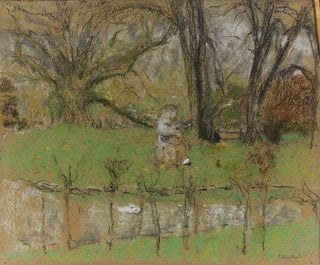 The pond in front of the castle - Édouard Vuillard — artwork view
