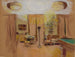 Lucy Hessel and Lulu in the grand salon at Les Clayes - Édouard Vuillard — artwork view