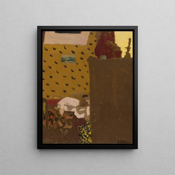 Madame Roussel au chiffonnier - Édouard Vuillard — framed artwork on a wall