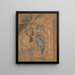 Madame Vuillard devant la cheminée - Édouard Vuillard — framed artwork on a wall