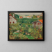 Housefront paintings in a courtyard - Édouard Vuillard — framed artwork on a wall