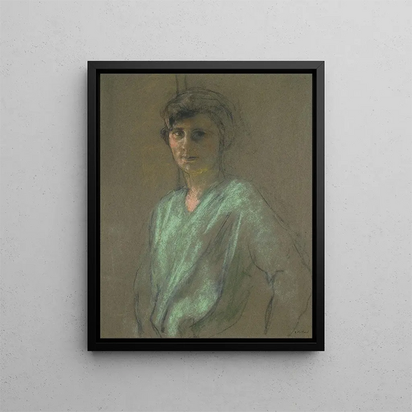 Portrait of Dirne Montanet - Édouard Vuillard — framed artwork on a wall