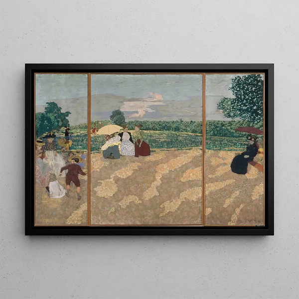 Public Gardens Painting - Édouard Vuillard — framed artwork on a wall