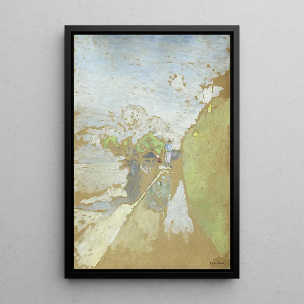 Sentier au bord de la mer Vasouy - Édouard Vuillard — framed artwork on a wall