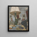 Under the Large Lamp Saint-Jacut - Édouard Vuillard — framed artwork on a wall
