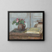 The artist's paint box and foam roses - Édouard Vuillard — framed artwork on a wall