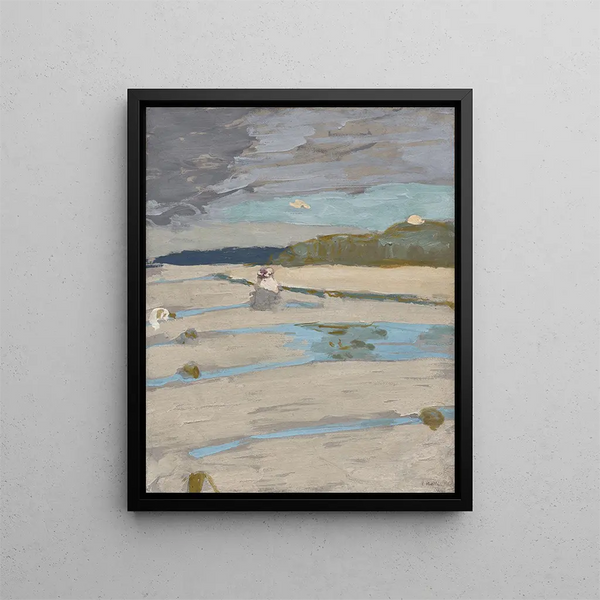 La plage de Saint-Jacut - Édouard Vuillard — framed artwork on a wall