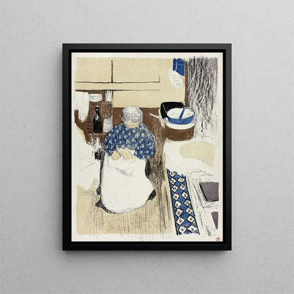 La plaque du cuisinier onze de Paysages et Intérieurs - Édouard Vuillard — framed artwork on a wall