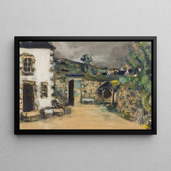 The Farm - Édouard Vuillard — framed artwork on a wall
