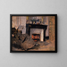 La Cheminée - Édouard Vuillard — framed artwork on a wall