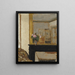 Vase de fleurs sur une cheminée - Édouard Vuillard — framed artwork on a wall