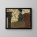 a seated woman by the fireplace - Édouard Vuillard — framed artwork on a wall