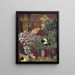 Woman in striped dress - Édouard Vuillard — framed artwork on a wall