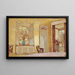 Woman in an Interior Madame Hessel in Clayes - Édouard Vuillard — framed artwork on a wall