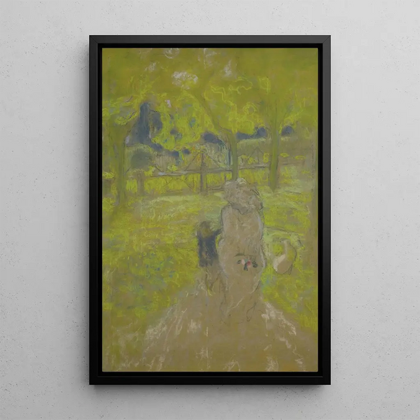 Study for Sunny Morning - Édouard Vuillard — framed artwork on a wall