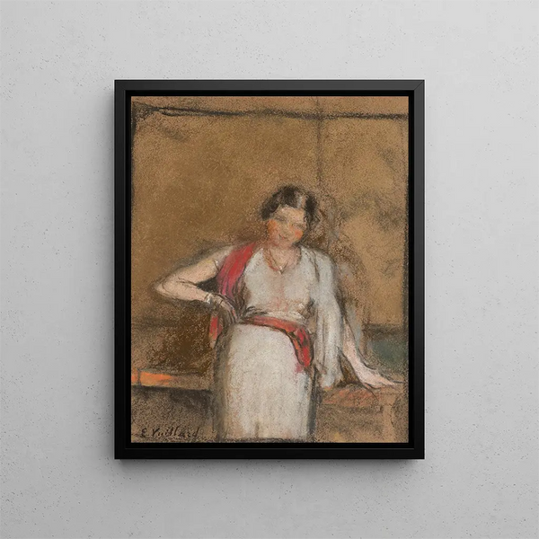 Study for the portrait of Madame Freyssinet - Édouard Vuillard — framed artwork on a wall