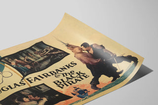 Vintage poster of Douglas Fairbanks - The Black Pirate — artwork view
