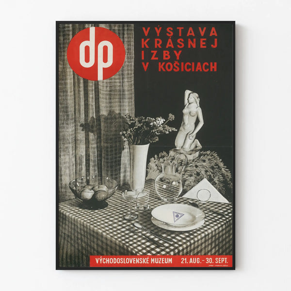 Vintage Poster for the Krásnej Izby Exhibition in Košice