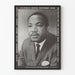 Homage poster to Dr. Martin Luther King Jr. – Black and white portrait