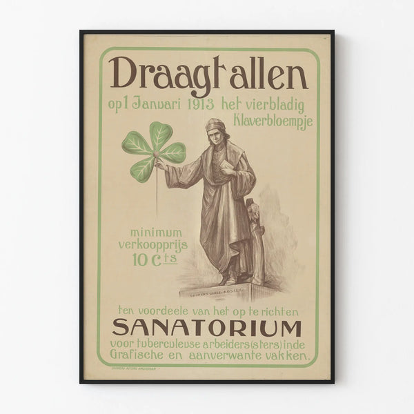 Vintage poster Draagt Allen 1913 for wall decoration