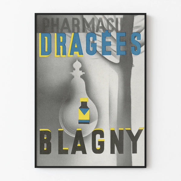Vintage poster Dragees Blagny wall decoration pharmacy
