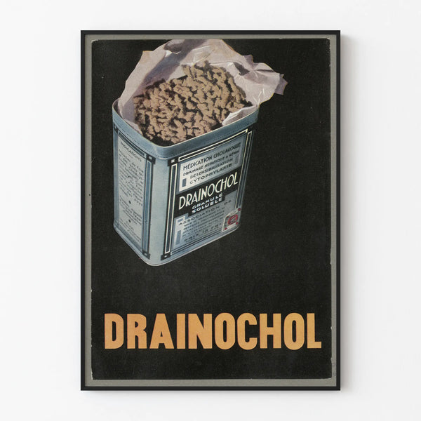 Vintage Poster Drainochol Cholagogue Medication Wall Decoration