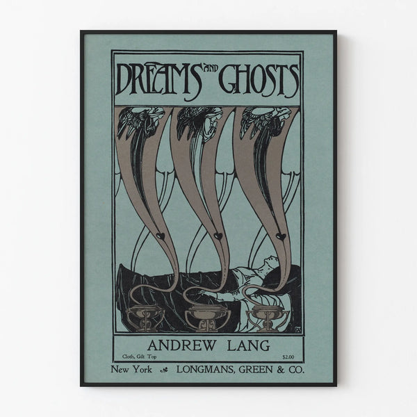 Vintage poster Dreams and Ghosts by Andrew Lang for wall decoration