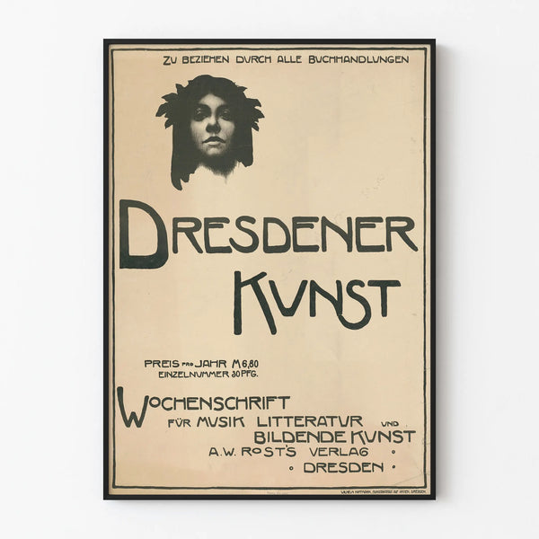 Vintage Dresden Art Poster for Artistic Wall Decoration