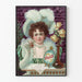 Vintage Coca-Cola poster 5 cents with an elegant female portrait