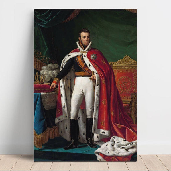 Reproduction of the painting Portrait of William I, King of the Netherlands (1819) - Joseph Paelinck