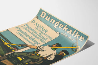 Vintage poster Düngerkalke - Old German advertising poster