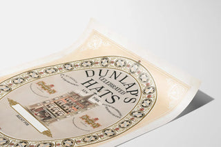 Vintage Poster Dunlap's Celebrated Hats New York