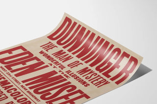 Vintage Poster Dunninger Mystery at the Eden Museum