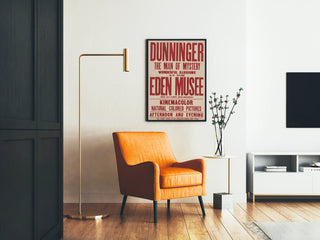 Vintage Poster Dunninger Mystery at the Eden Museum