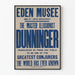 Vintage Poster of Magician Dunninger at the Eden Museum