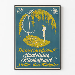 Funeral Art Exhibition Poster Dürer Society 1911