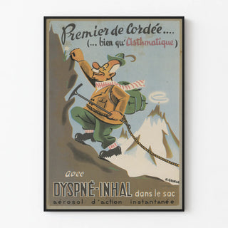 Vintage poster Dyspné-Inhal aerosol for asthmatics
