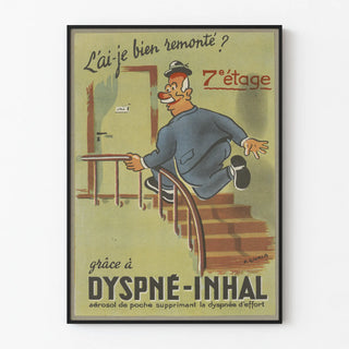 Vintage poster Dyspné-Inhal pocket aerosol