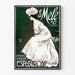 Vintage poster E. a Mele Napoli for fashion exhibition