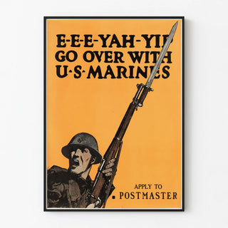 Vintage US Marines Recruitment Poster